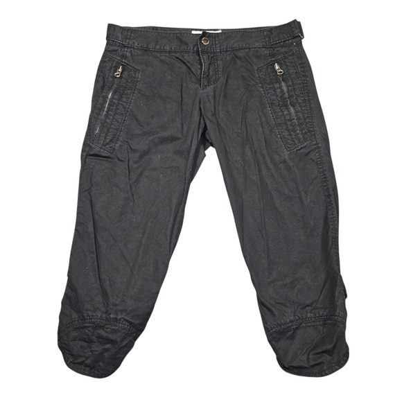 Armani Exchange Pants - Armani Exchange VTG Y2K Utility Capri Pants Black Cotton Sz 4